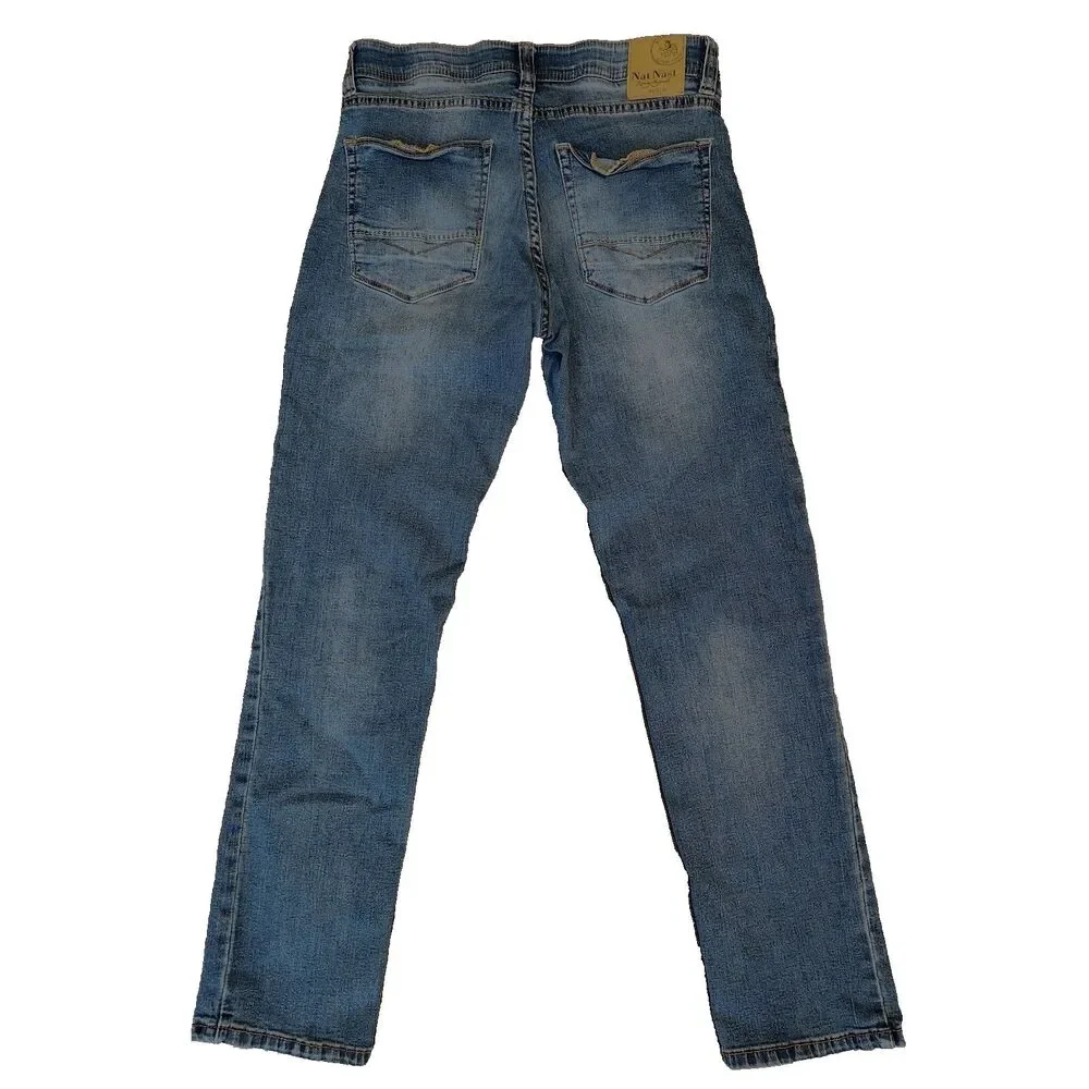 Nat Nast Luxury Originals Denim Men’s 30x29* Blue Medium Wash Straight Leg Jeans